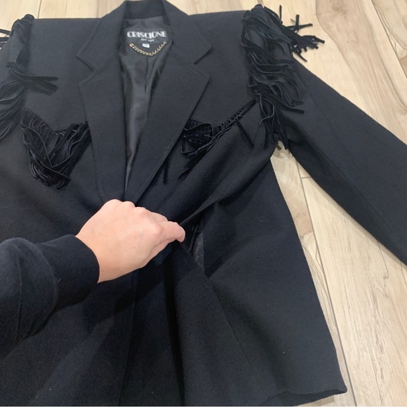 VINTAGE CRISCIONE Fringe Blazer - Picture 9 of 11